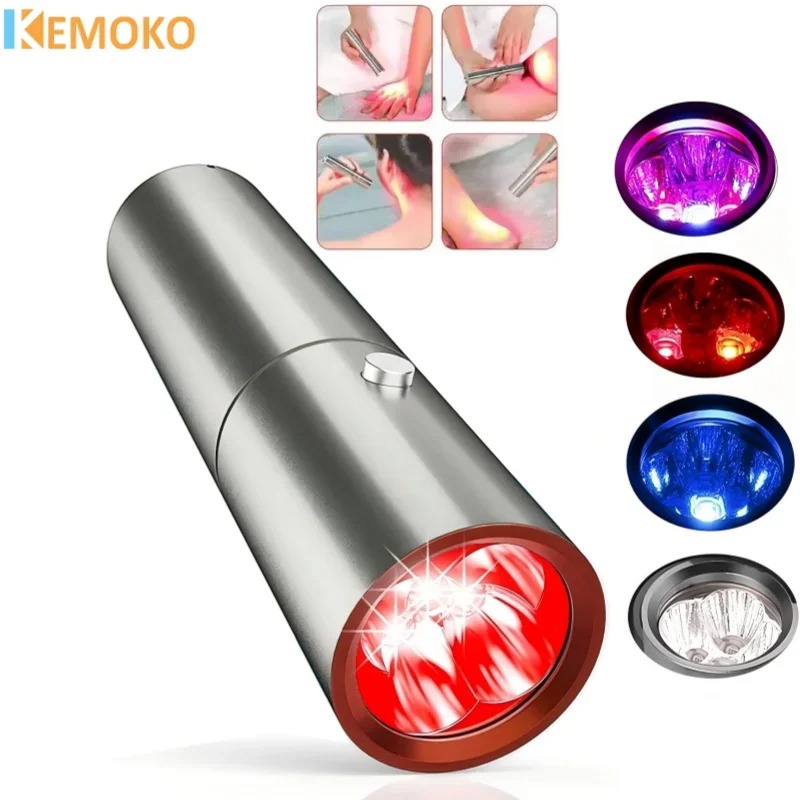 Acne Light Therapy Pen - Blaues Rotlichttherapiegerät, 3 und 5 Wellenlängen,