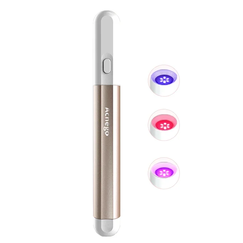 Acne Light Therapy Pen - 2026/Portle LED-Lichttherapie-Stift Blaulichttherapie PDT-Gerät für Pickel-