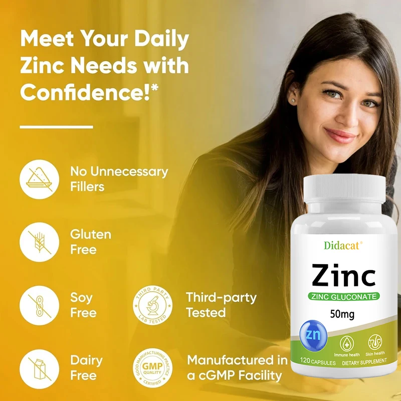 Zink 50 mg – mit Zinkglukonat, – Health Wellness Day Bewertung und Preis