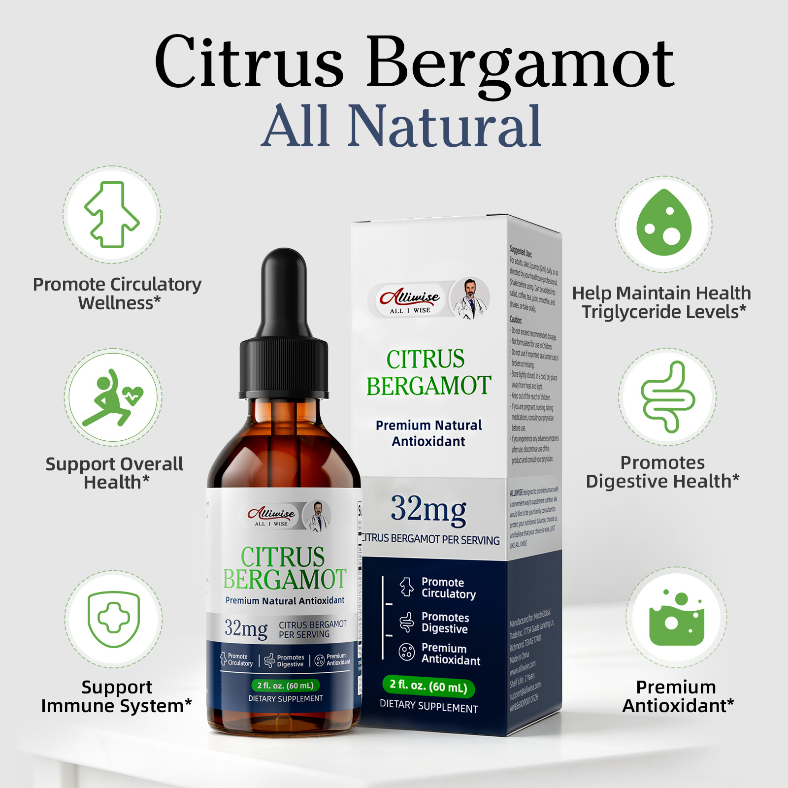 Alliwise Bergamotte-Extrakt-Tr – Health And Wellness Promotion Bewertung und Preis